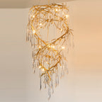 Spiral Branch Crystal Chandelier by Bling Lighting Studio