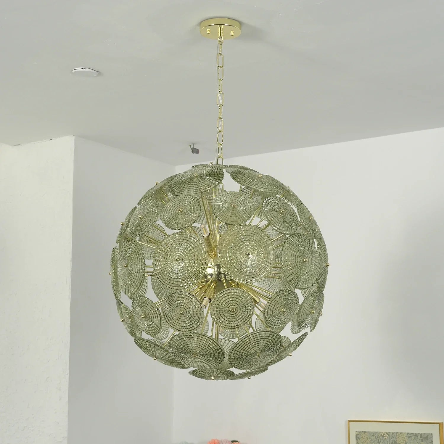 Sputnik Sphere Glass Disc Chandelier product image