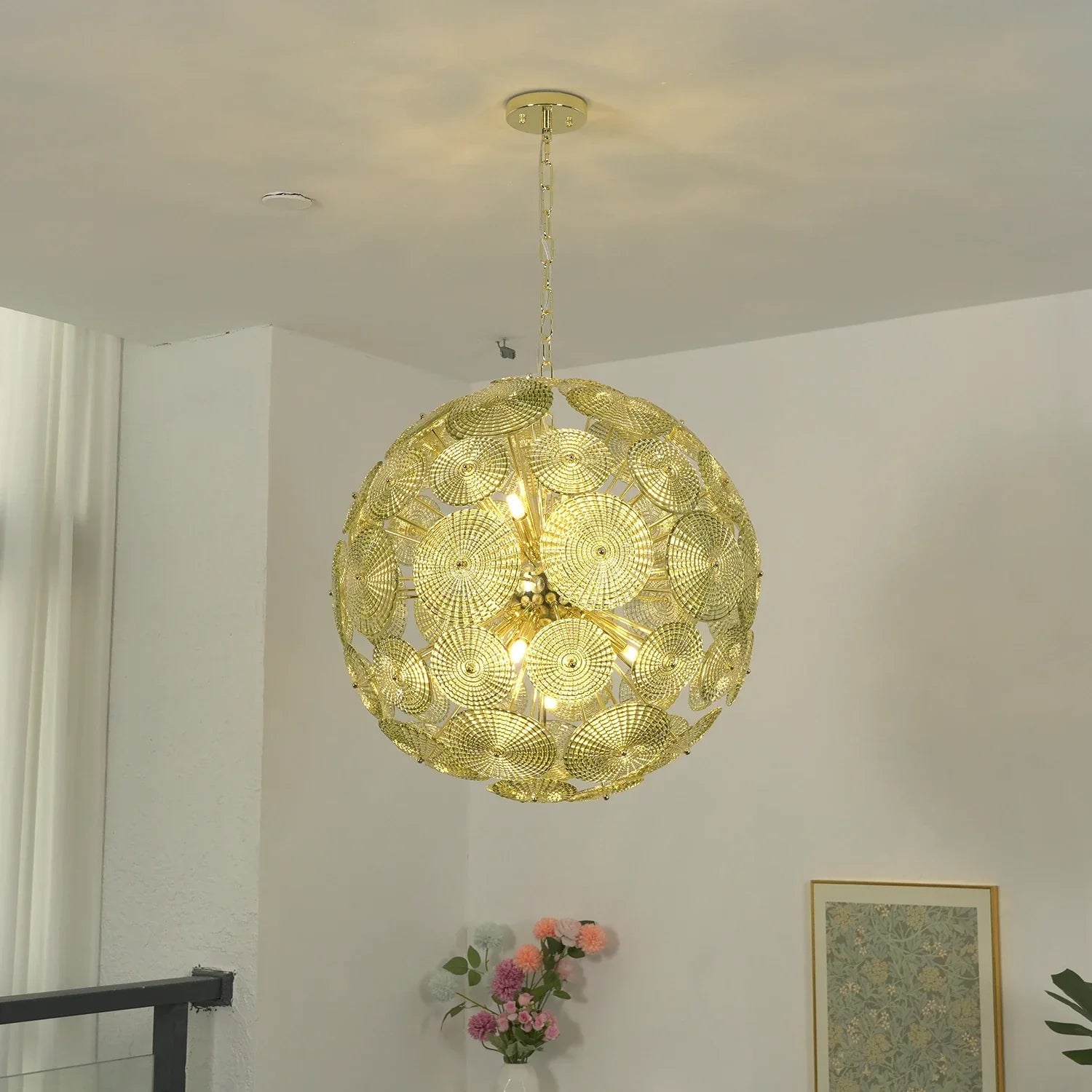 Sputnik Sphere Glass Disc Chandelier product image