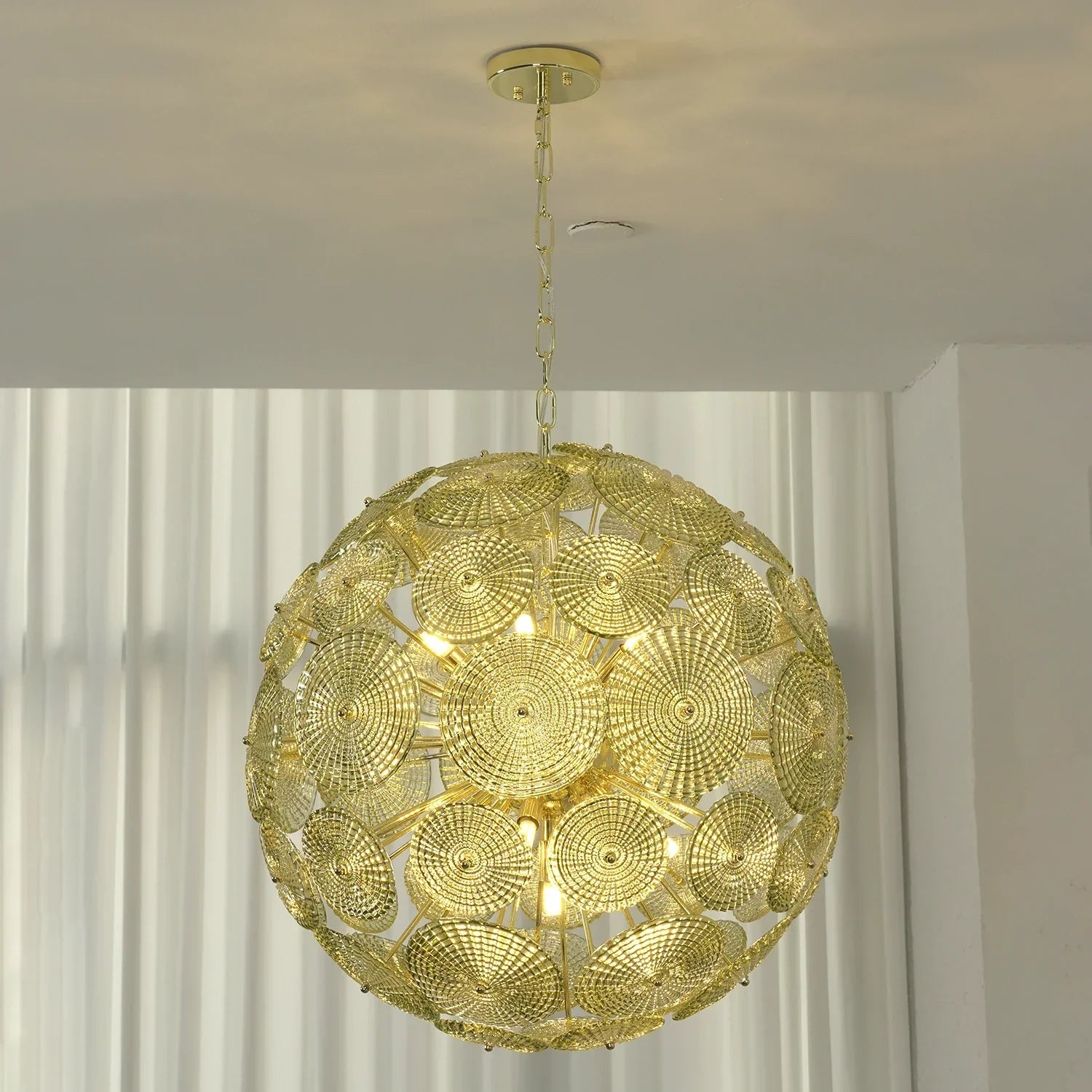 Sputnik Sphere Glass Disc Chandelier product image