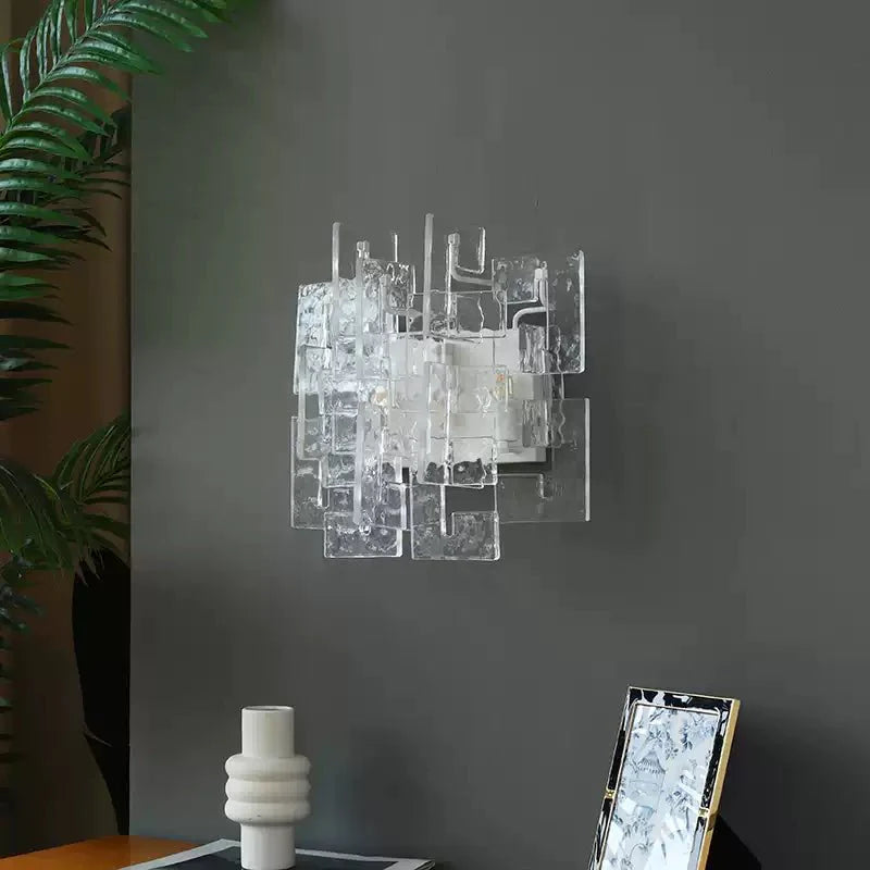Stacked Murano Glass Wall Sconce