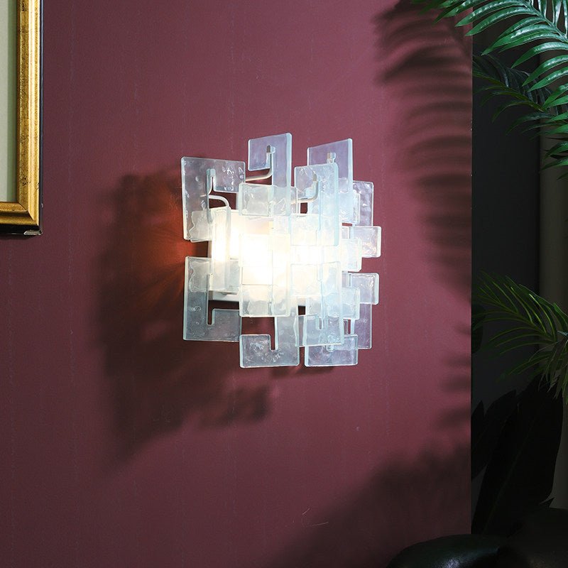 Stacked Murano Glass Wall Sconce