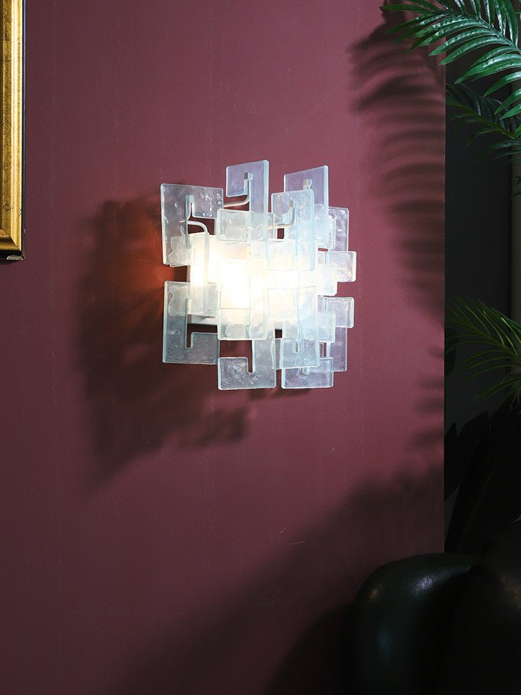 Stacked Murano Glass Wall Sconce