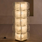 Stacked Glass Floor Lamp