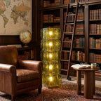 Stacked Glass Floor Lamp