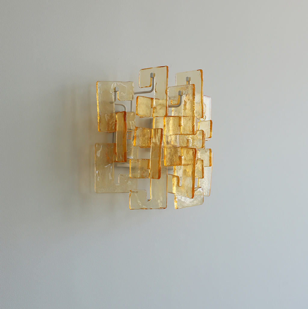 Stacked Murano Glass Wall Sconce