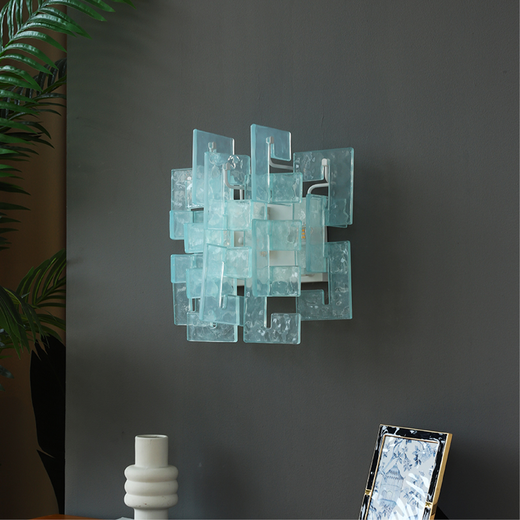 Stacked Murano Glass Wall Sconce