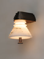 Strata Alabaster Wall Lamp by Bling Lighting Studio