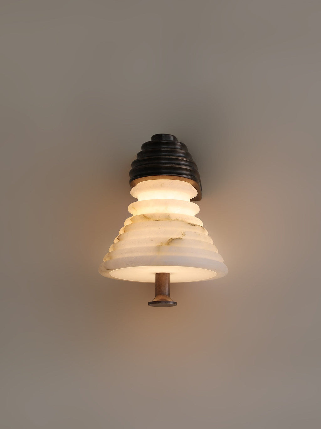 Strata Alabaster Wall Lamp by Bling Lighting Studio