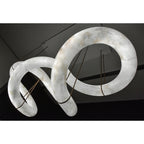Streamlined Alabaster Pendant Lamp by Bling Lighting Studio