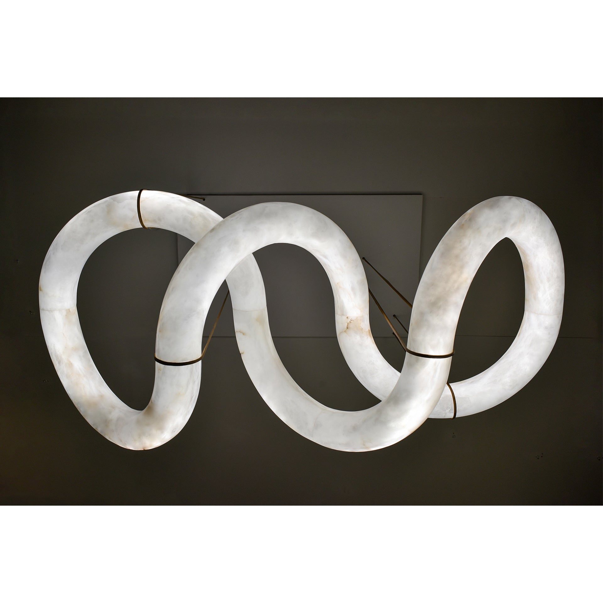 Streamlined Alabaster Pendant Lamp by Bling Lighting Studio