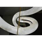 Streamlined Alabaster Pendant Lamp by Bling Lighting Studio