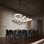 Streamlined Alabaster Pendant Lamp by Bling Lighting Studio
