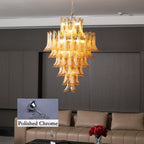 Stunning Murano Amber Petals Chandelier product image
