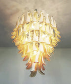 Stunning Murano Caramel Glass Petals Chandelier product image