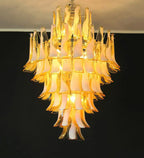 Stunning Murano Caramel Glass Petals Chandelier product image