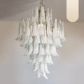 Stunning Murano White Glass Petals Chandelier product image