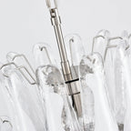 Stunning Murano White Glass Petals Chandelier product image