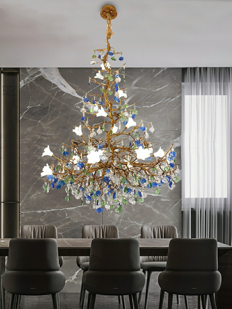 Mila Flower Crystal Branch Chandelier product image