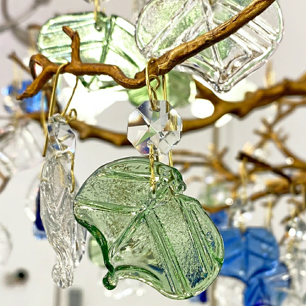 Mila Flower Crystal Branch Chandelier material and finish detail