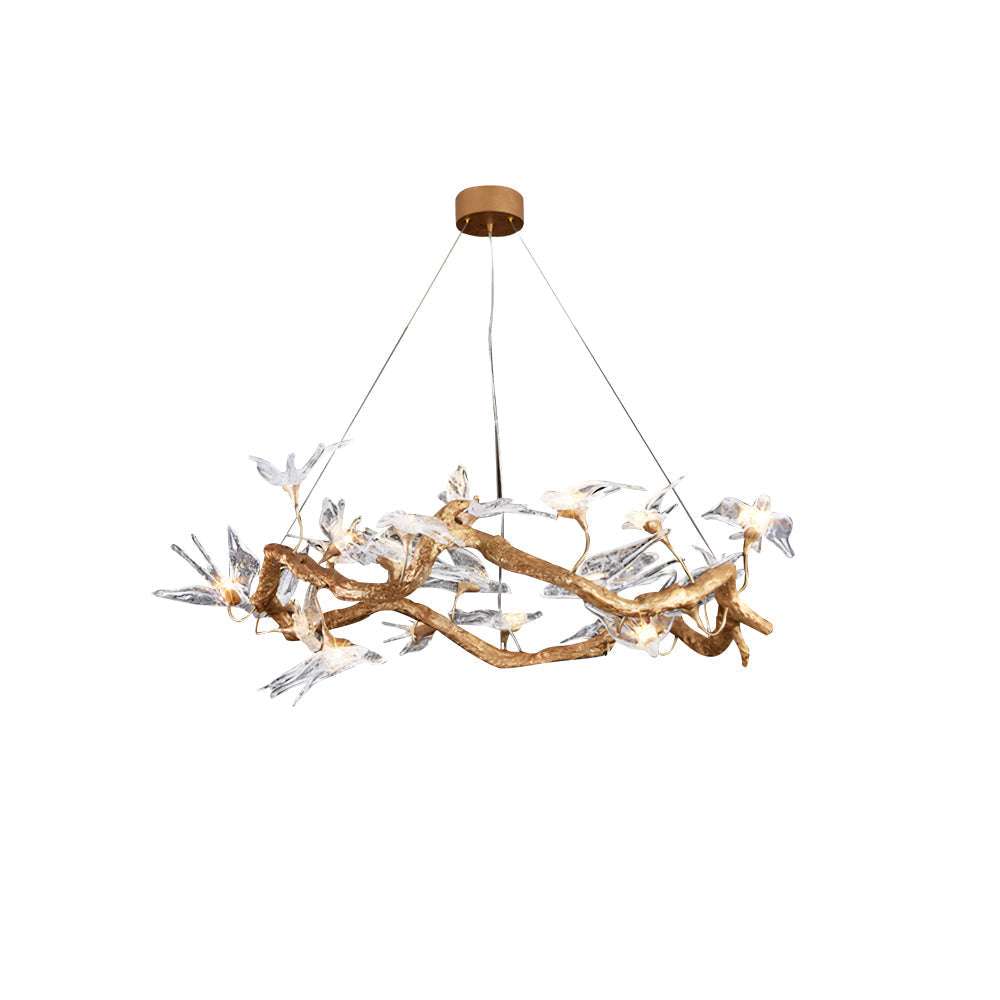 Glass Swallow Branch Chandelier product image
