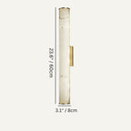 Sylvia Alabaster Wall Sconce by Bling Lighting Studio