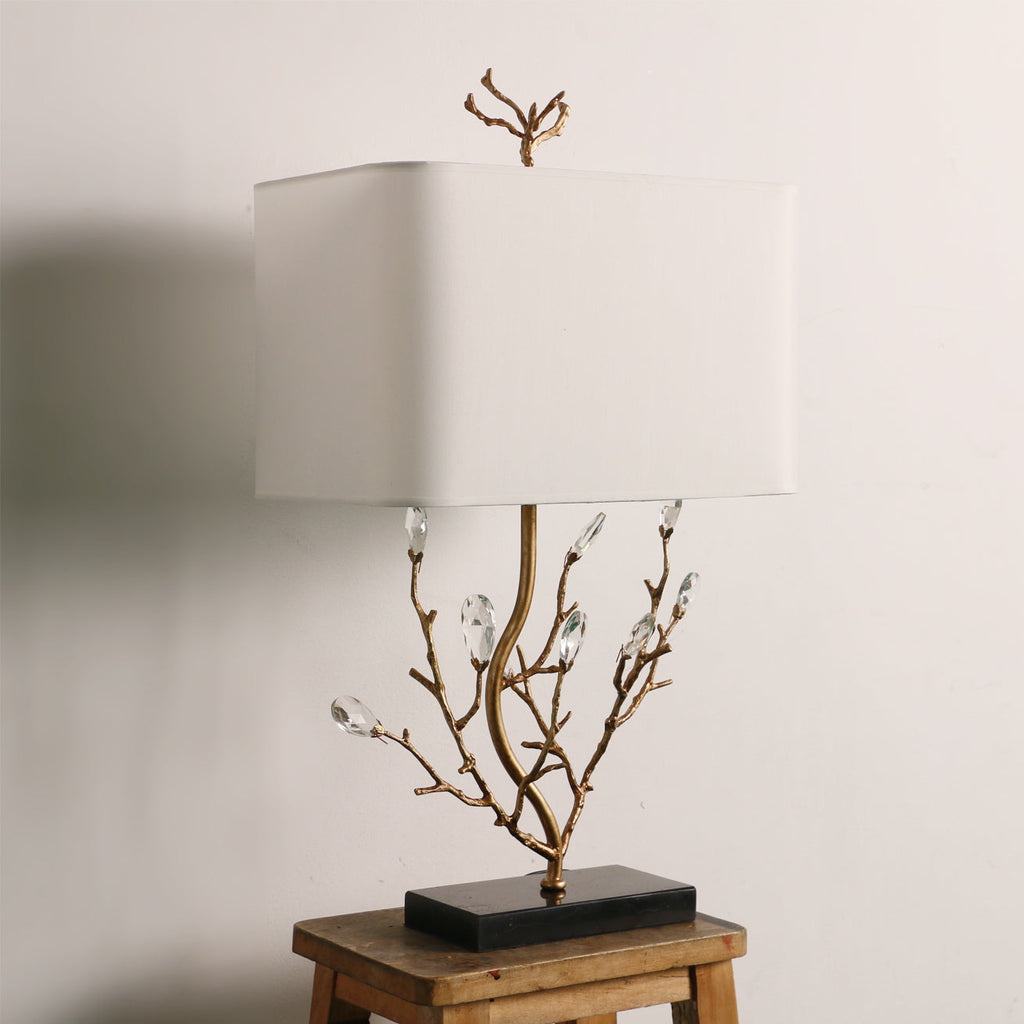 Sylvia Brass Branch Table Lamp by Bling Lighting Studio