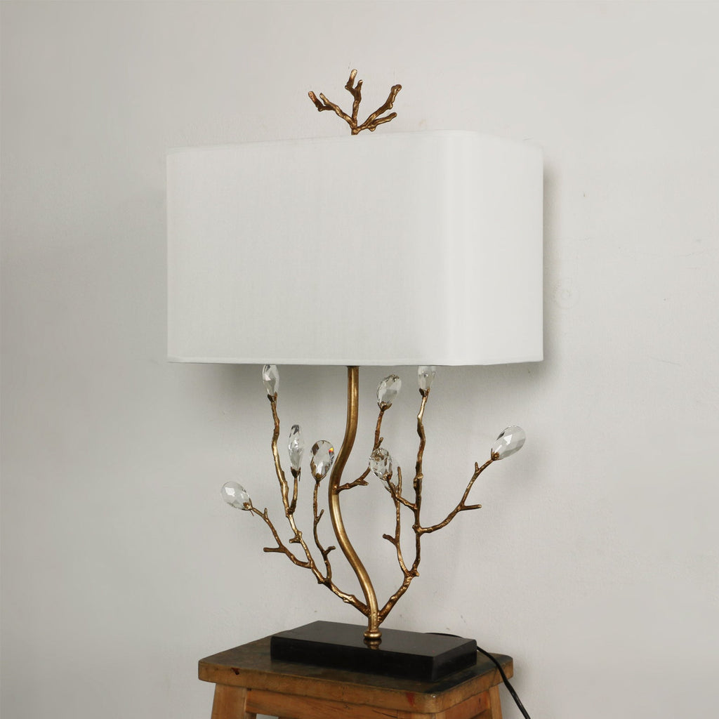 Sylvia Brass Branch Table Lamp by Bling Lighting Studio