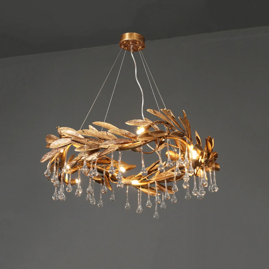 Teardrop Crystal Blade Branch Chandelier product image