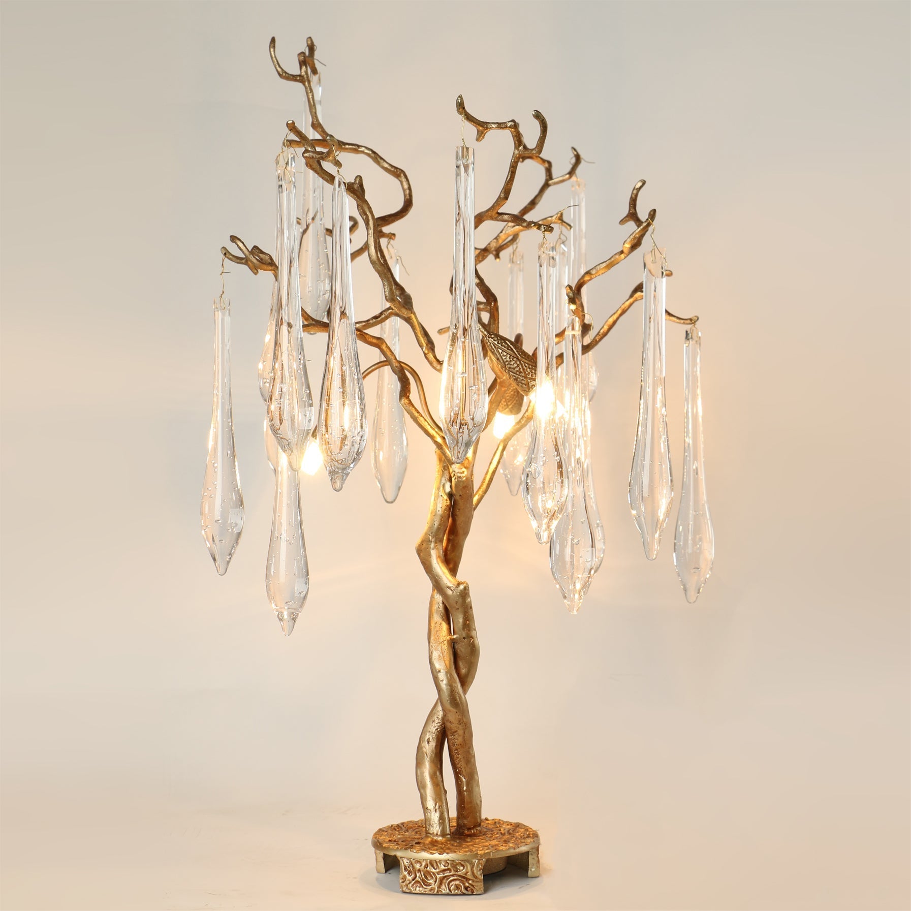 Teardrop Branch Table Lamp by Bling Lighting Studio
