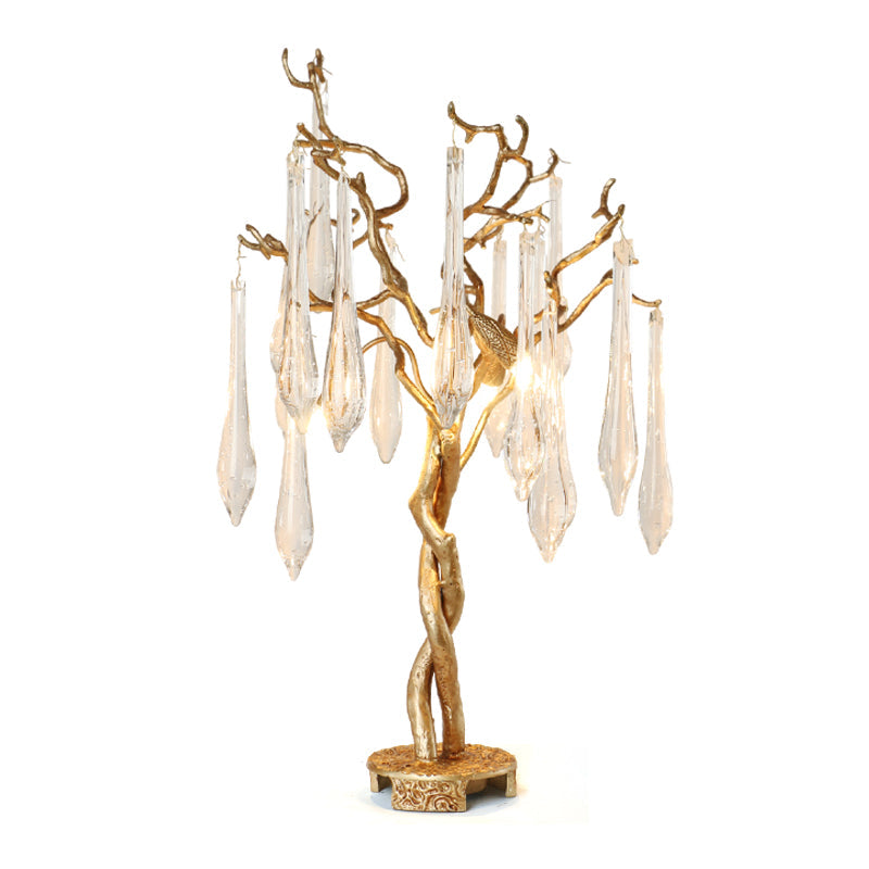 Teardrop Branch Table Lamp by Bling Lighting Studio