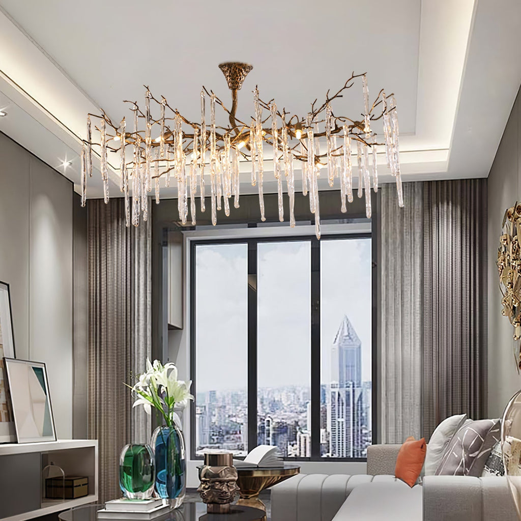 Glamour Dripstone Branch Chandelier material and finish detail