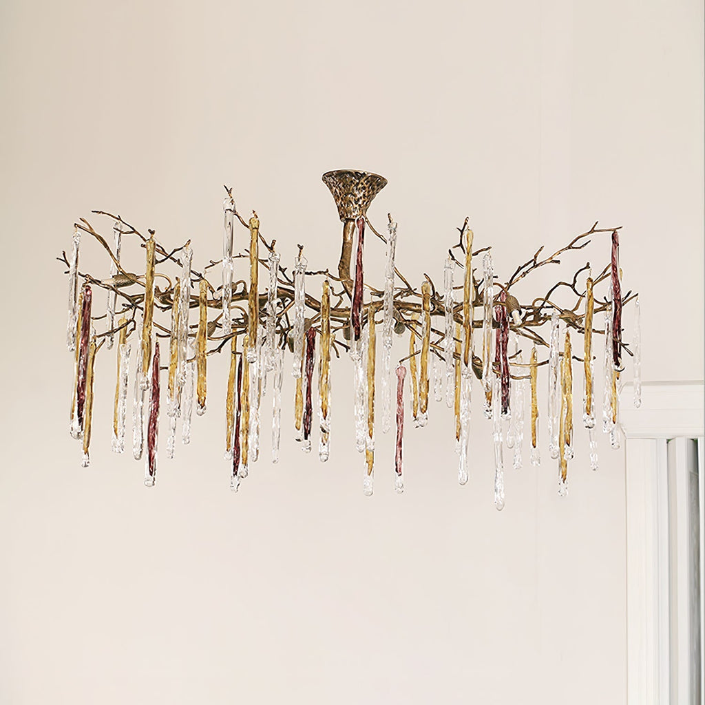 Glamour Dripstone Branch Chandelier detail view