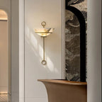 Tether Alabaster Wall Light by Bling Lighting Studio