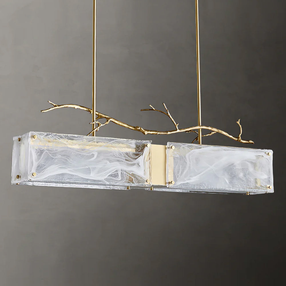 Thalassa Glass Branch Chandelier by Bling Lighting Studio