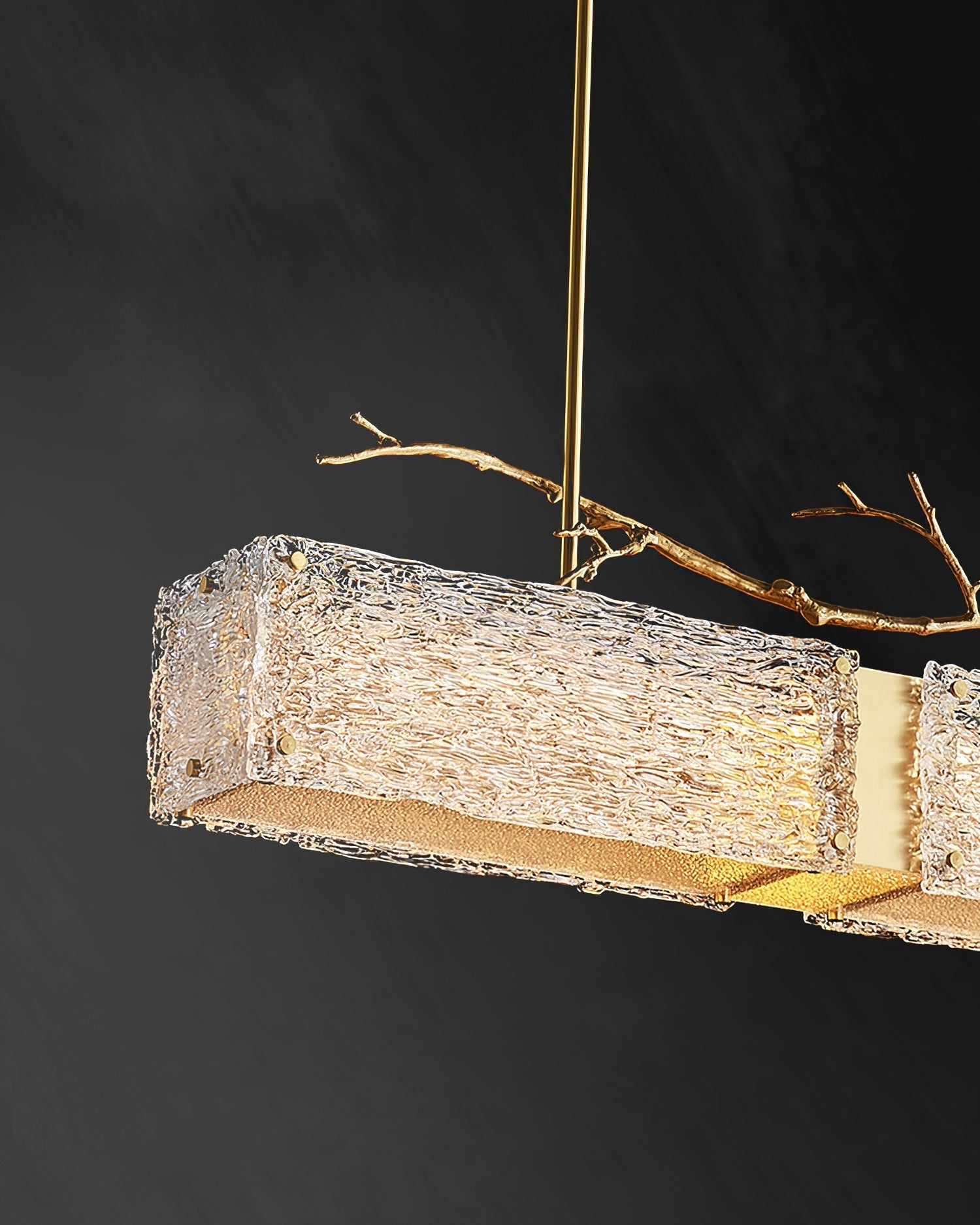 Thalassa Glass Branch Chandelier by Bling Lighting Studio