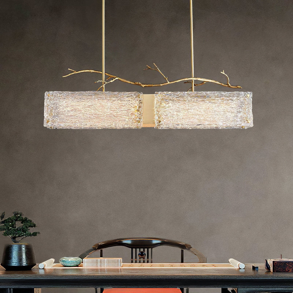 Thalassa Glass Branch Chandelier by Bling Lighting Studio