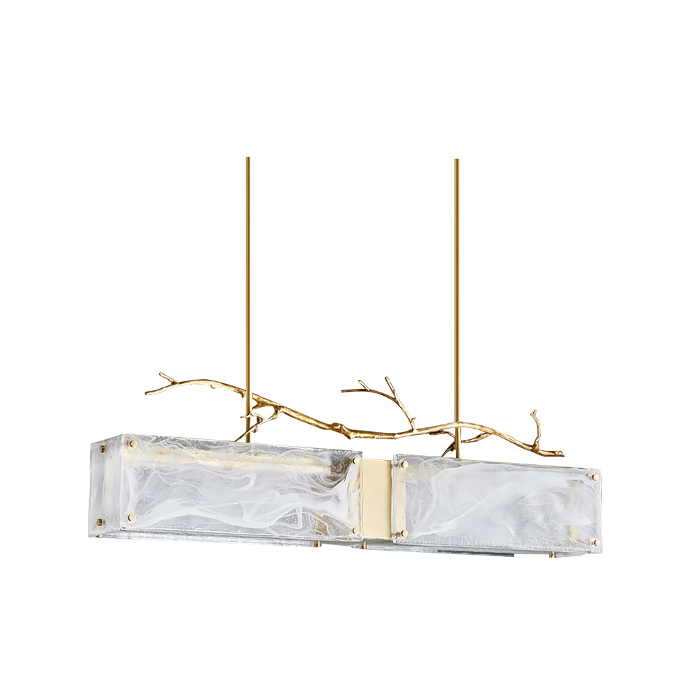 Thalassa Glass Branch Chandelier by Bling Lighting Studio