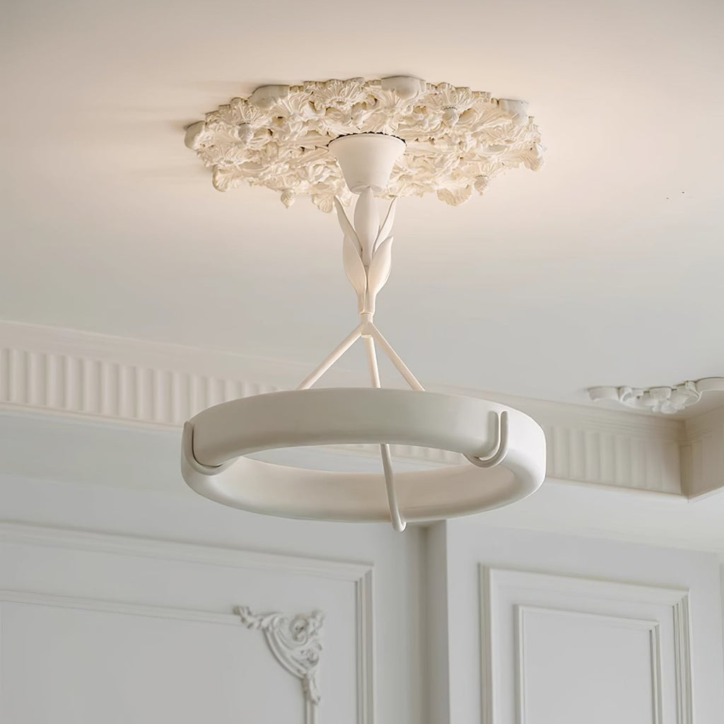 Tinsley Plaster Chandelier detail view