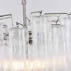 Transparent Murano Glass Tube Chandelier product image