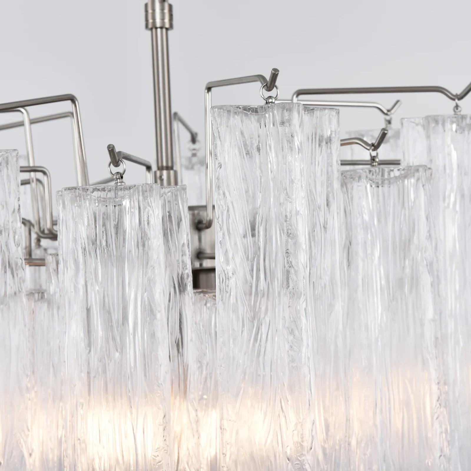 Transparent Murano Glass Tube Chandelier product image