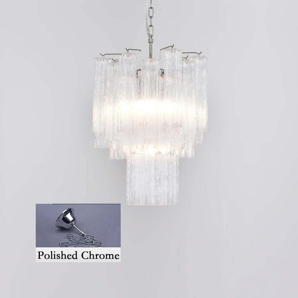 Transparent Murano Glass Tube Chandelier product image