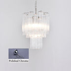Transparent Murano Glass Tube Chandelier product image