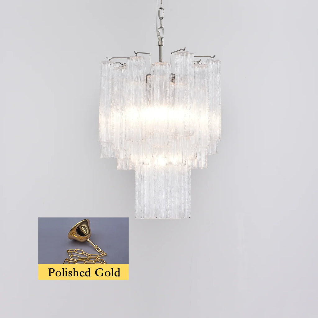 Transparent Murano Glass Tube Chandelier product image