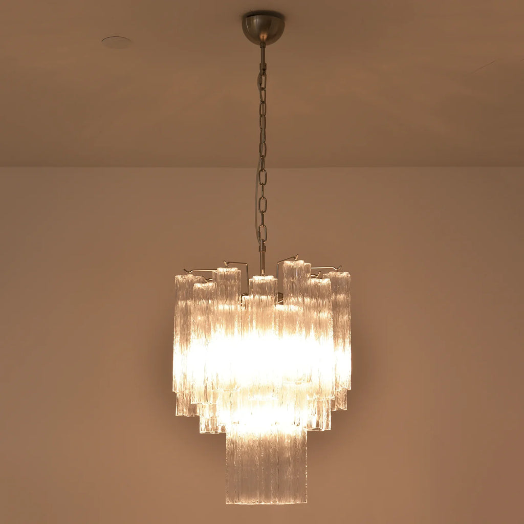 Transparent Murano Glass Tube Chandelier product image