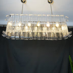 Transparent Murano Leaf Shaped Chandelier product image
