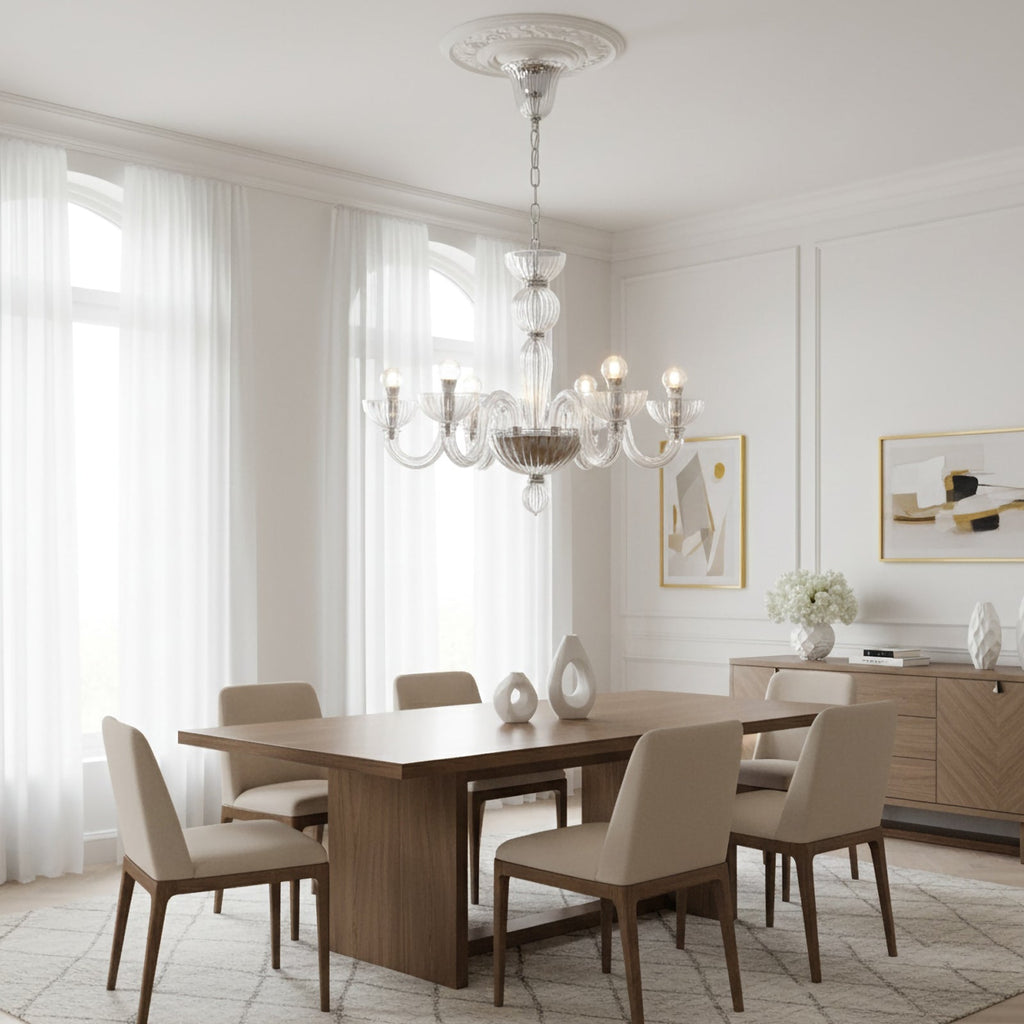 Transparent Ares Murano Glass Chandelier product image