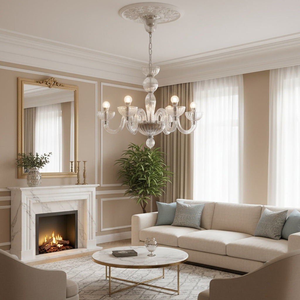 Transparent Ares Murano Glass Chandelier product image