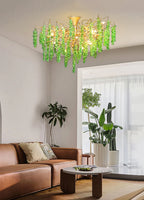 Tree Branch Glass Grape Chandelier material and finish detail
