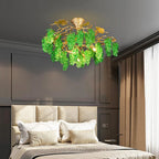 Tree Branch Glass Grape Chandelier detail view